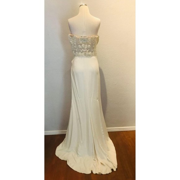 Valentino Wedding Corset Applique Dress AS-IS 40 4 - Picture 2 of 10